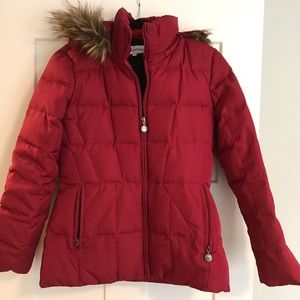 Calvin Klein red puffer size S